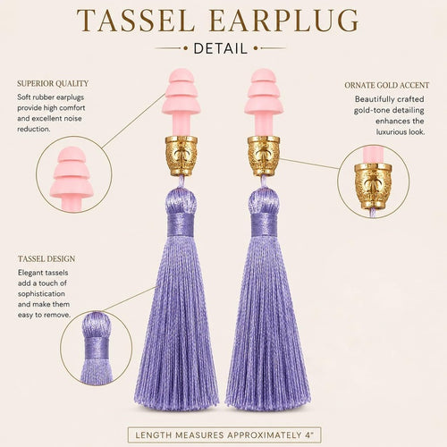 Holly — The Lavender Tassel Earplugs