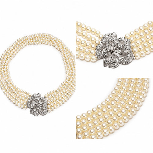 Holly — The 5-Strand Pearl Necklace