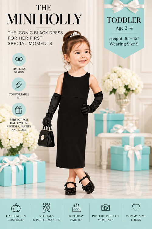 Holly — The Mini Girls’ Iconic Black Dress