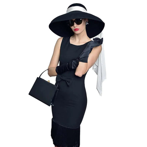 Holly — The Black Fringe Cocktail Dress - Utopiat
