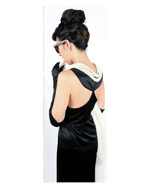 Holly — The Iconic Black Satin Dress - Utopiat