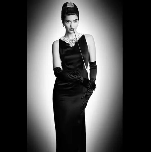 Holly — The Iconic Black Satin Dress - Utopiat