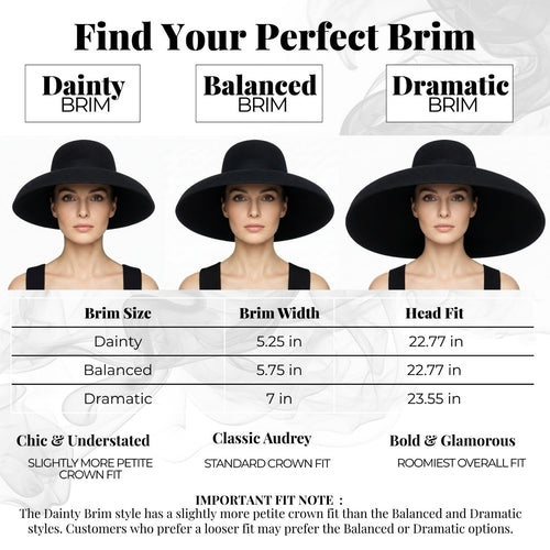 Holly — The Oversized Wool Hat Vintage Wide Brim Wool Felt Hat - Utopiat