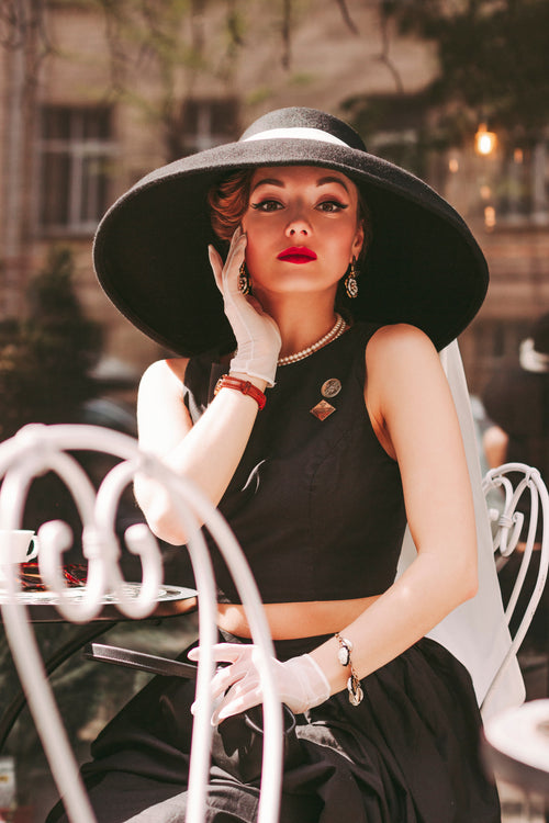 Holly — The Oversized Wool Hat Vintage Wide Brim Wool Felt Hat - Utopiat