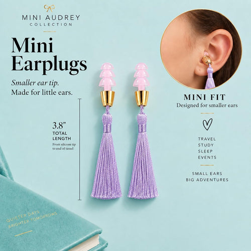 Mini Holly Iconic Sleeping Beauty Set – Audrey-Inspired Eye Mask & Tassel Earplugs for Halloween & Elegant Nightwear - Utopiat