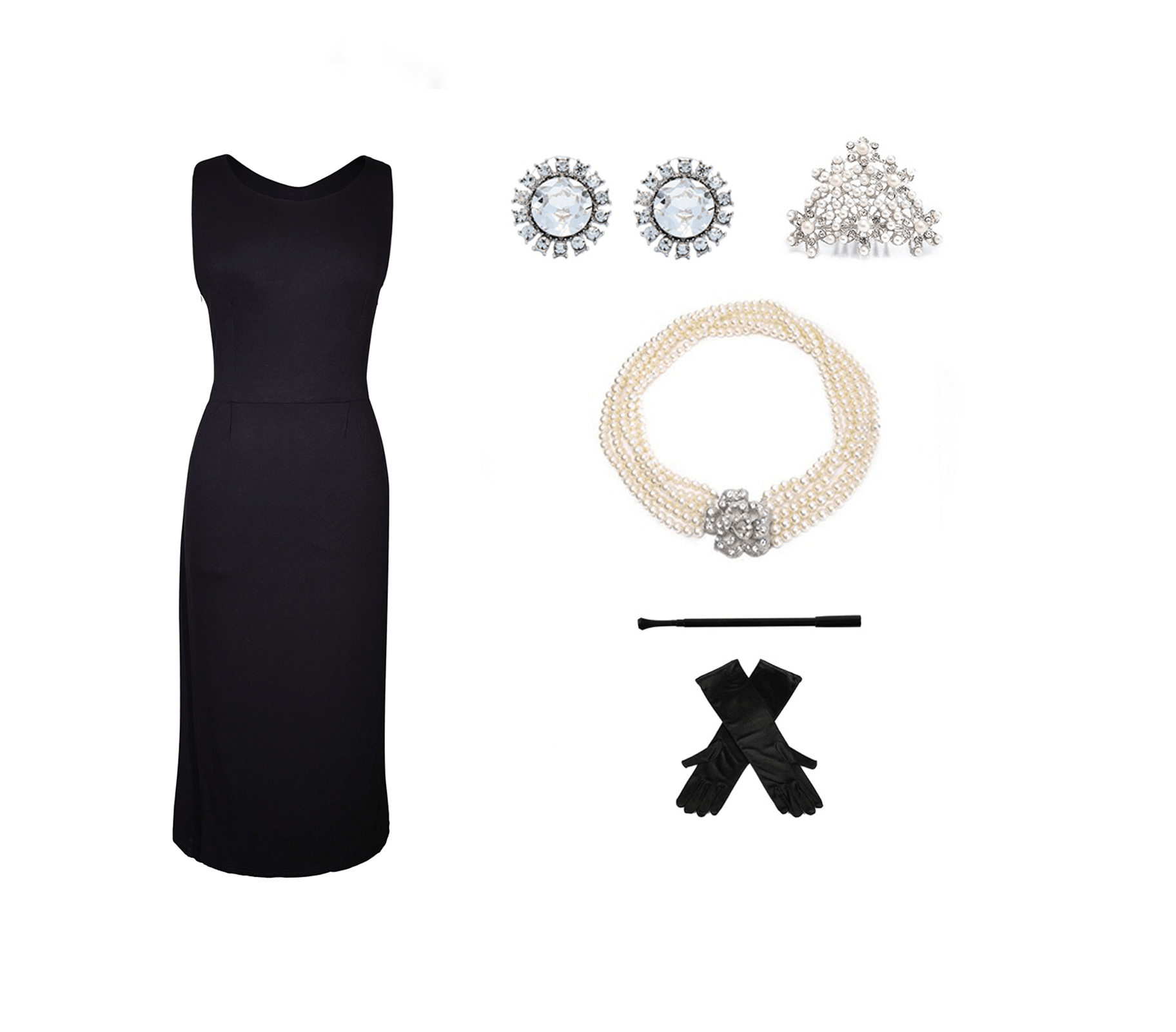 princess polly baby blue dress Holly Golightly Black Dress