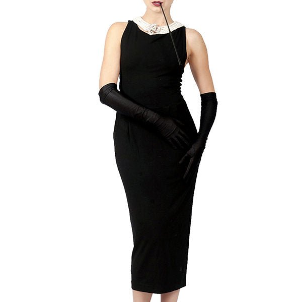 Holly — The Iconic Cotton Black Dress - Utopiat