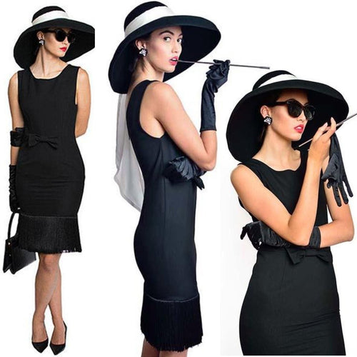 Holly — The Oversized Wool Hat & Fringe Dress Set - Utopiat