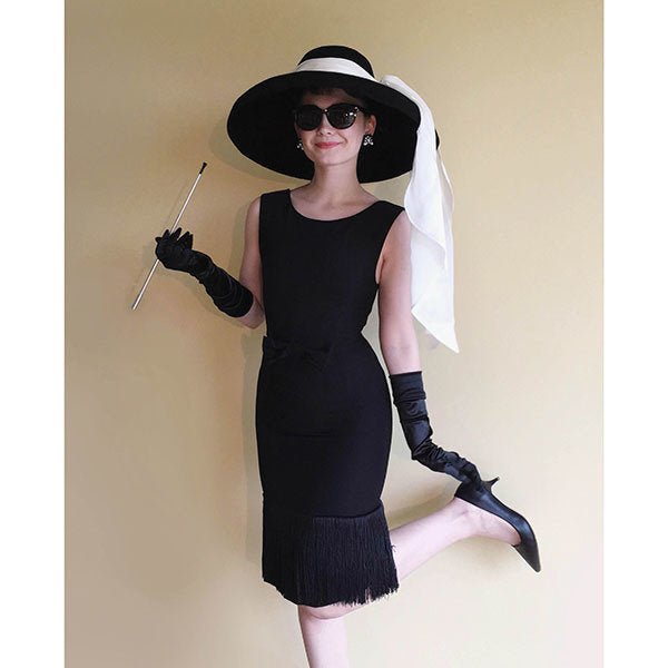 black dress and hat Classy wide brim ladies hat/Shenor Collections Elevate your style with our black dress hat for women The power of the 1950s