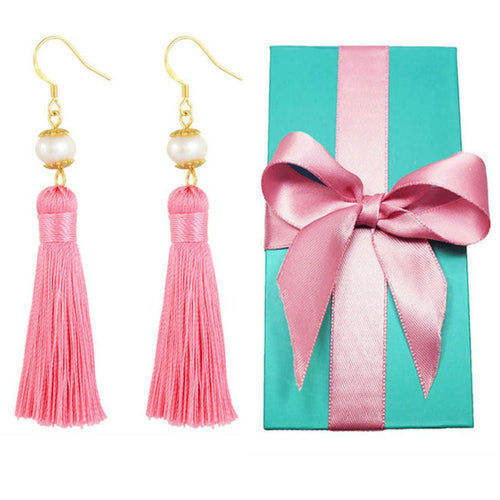 Holly — The Pearl Tassel Earrings - Utopiat