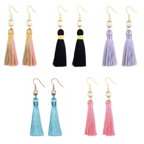 Holly — The Pearl Tassel Earrings - Utopiat
