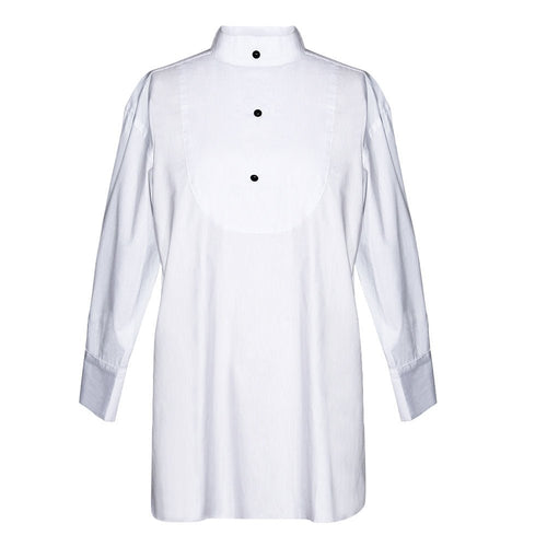 Holly — The White Tuxedo Sleep Shirt - Utopiat