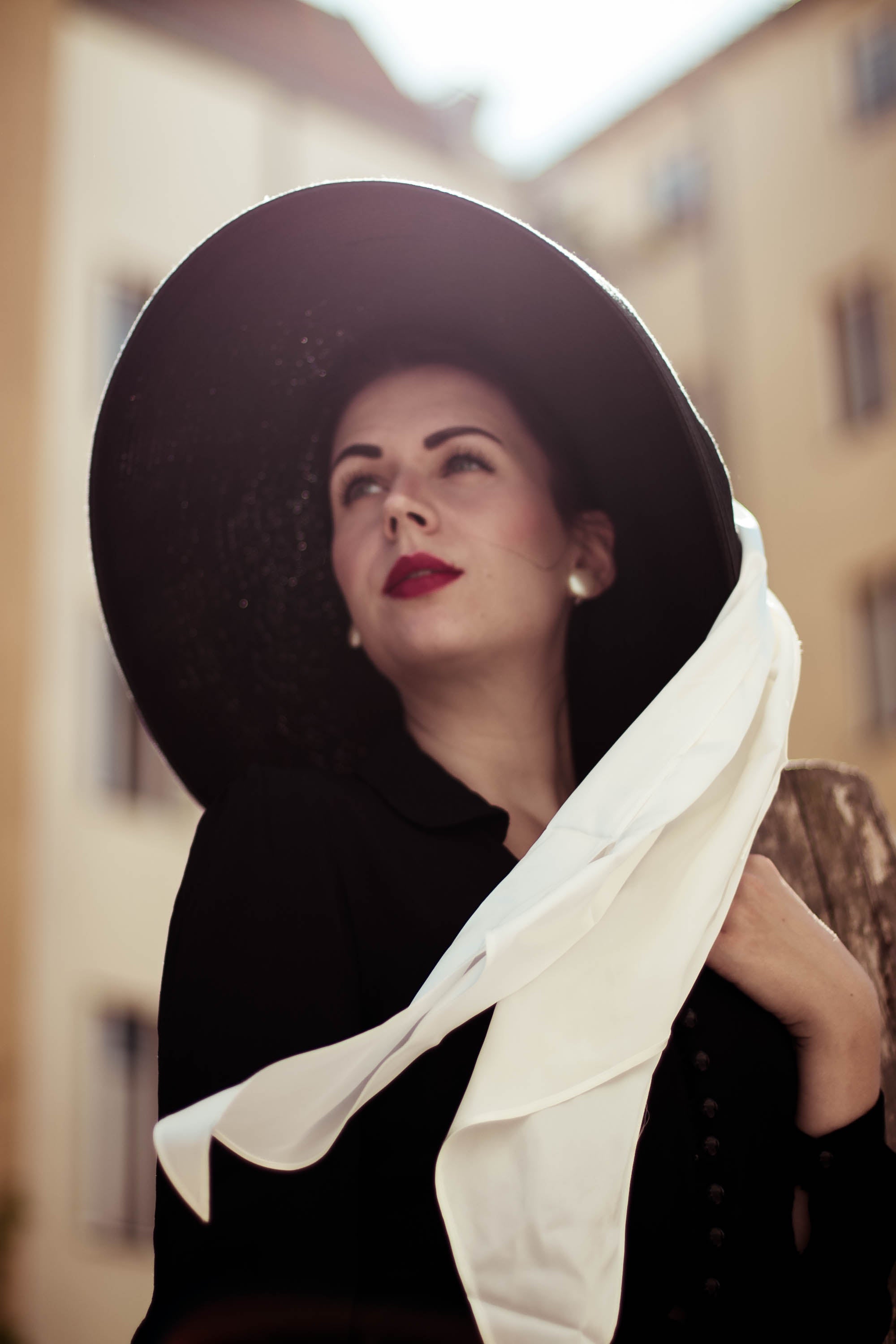 Premium Black Straw Hat – Holiday Elegance & Halloween Chic Medium (Balanced Look) / Aqua Scarf